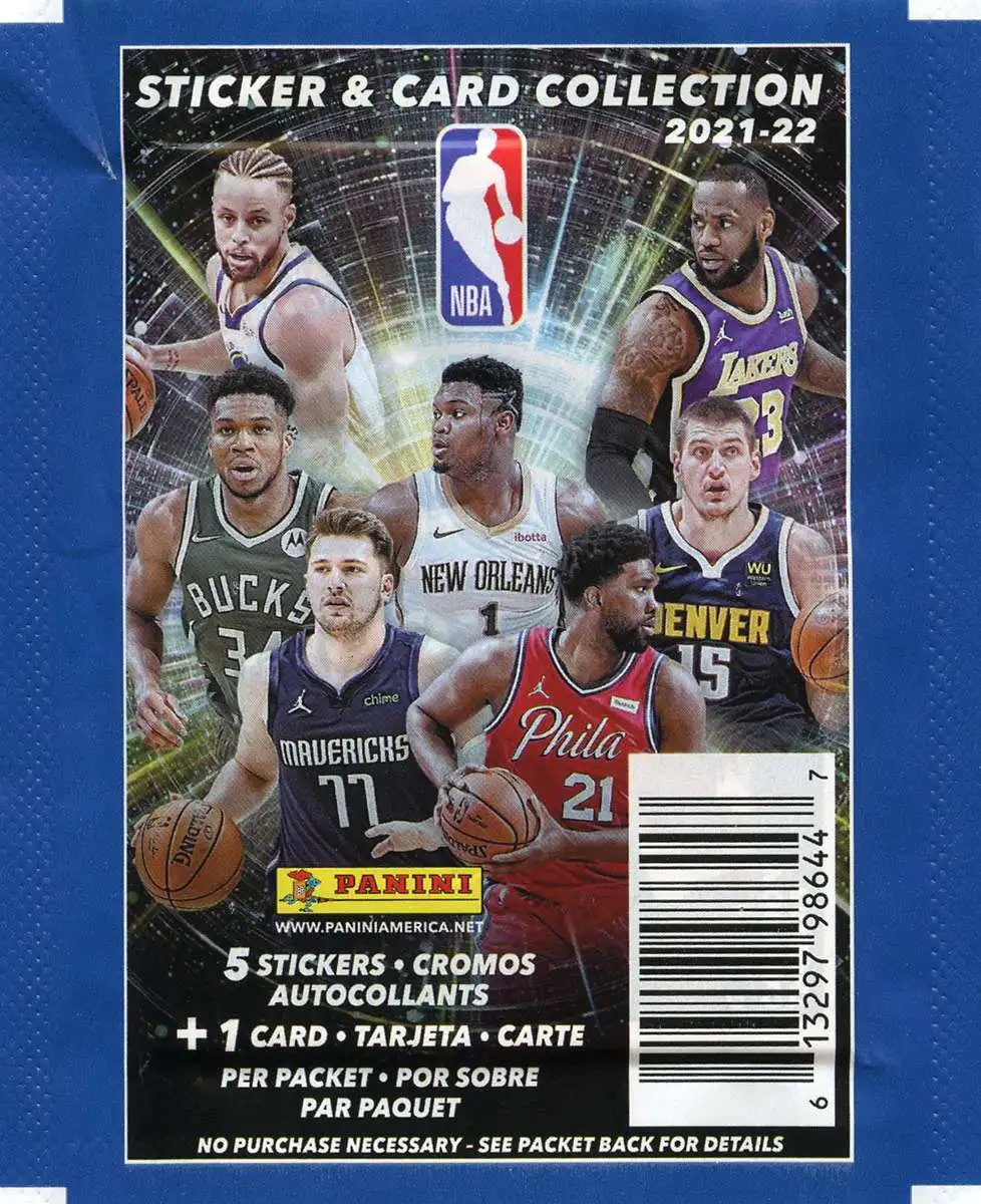 NBA Panini 2021-22 Basketball Sticker Collection Pack