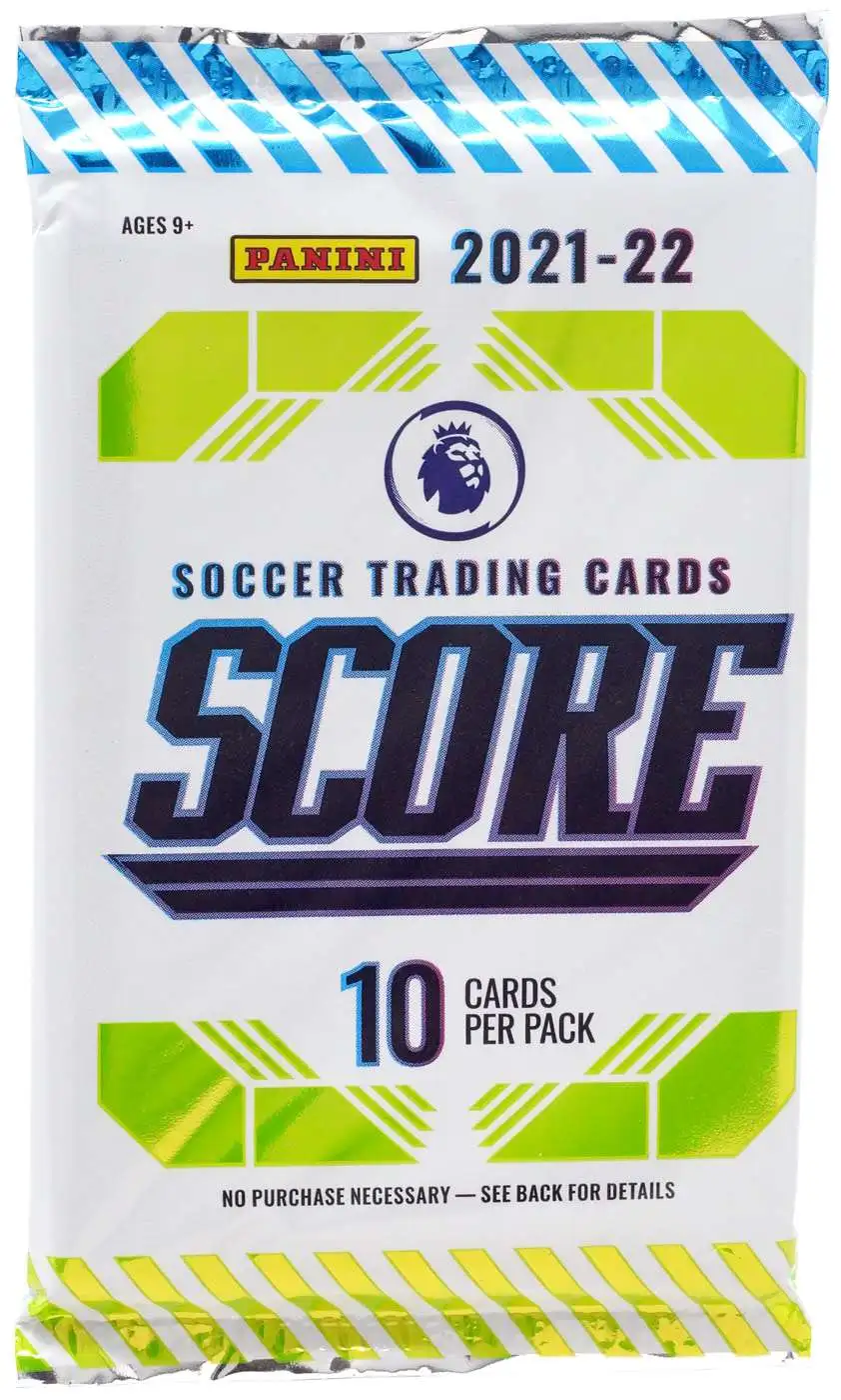 Panini 2021-22 Score Premier League EPL Soccer Trading Card RETAIL Pack [10 Cards]