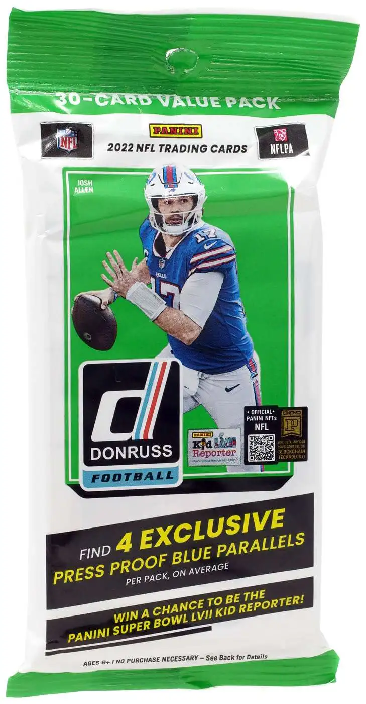 1 PACK: 2021 Panini Donruss NFL Football VALUE pack (30 cards/pk)