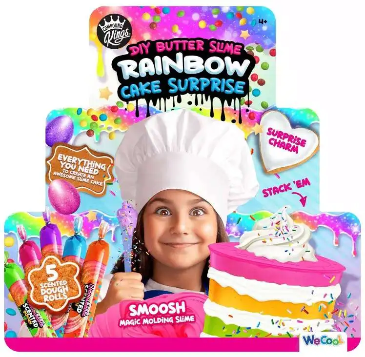 Compound Kings DIY Butter Slime Rainbow Cake Surprise Slime kit