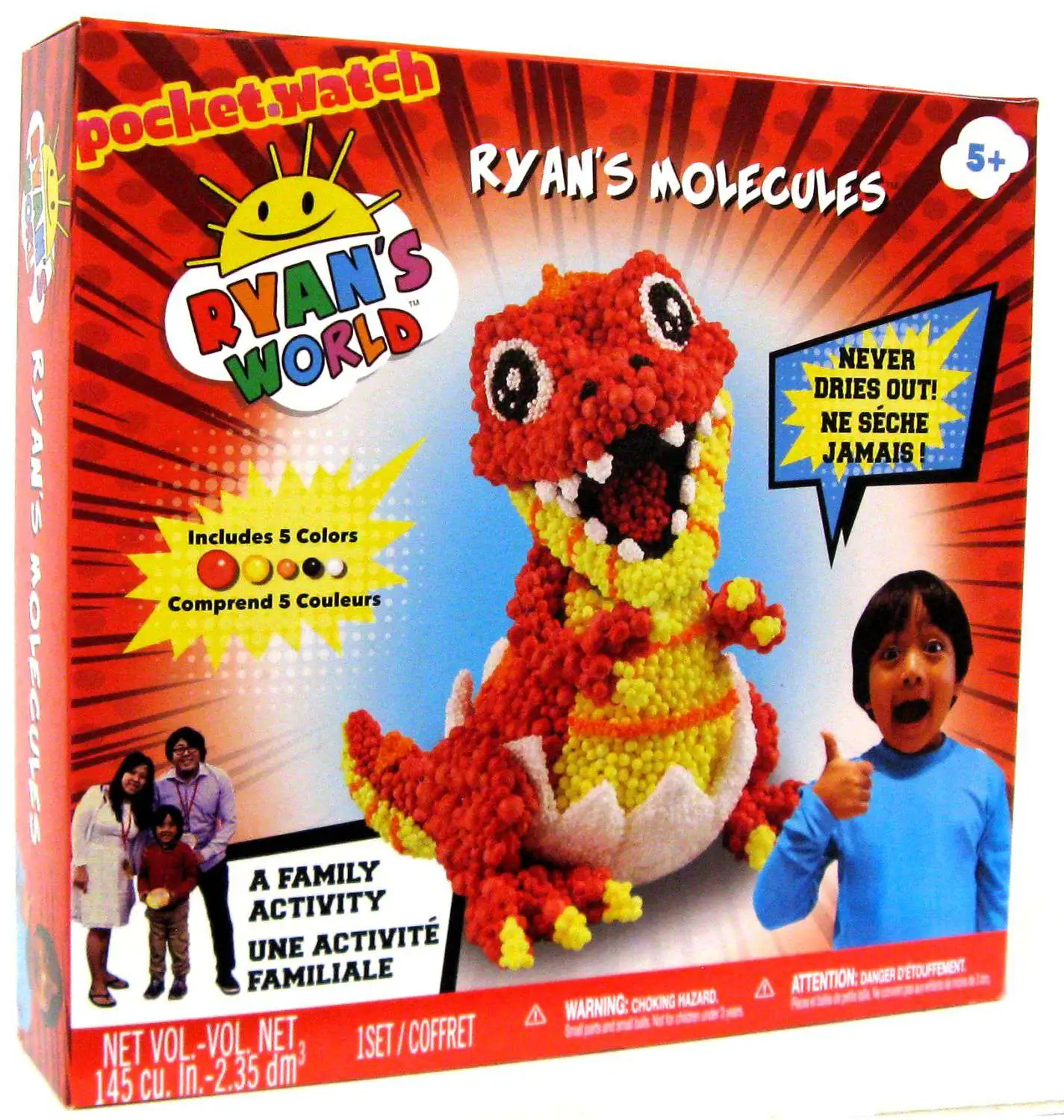 Ryan's World Ryan's Molecules Activity Set [Baby T-Rex, Damaged Package]