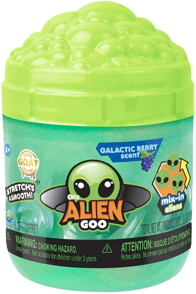 ORB Toys GOAT Alien Goo 8.1 Oz Slime [Galactic Berry Scent!]