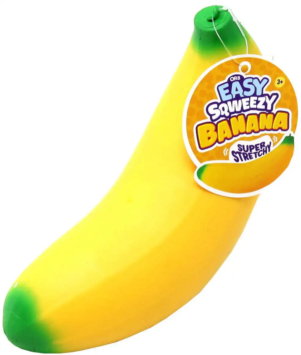 Easy Squeezy Banana 9 Squeeze Toy Super Stretchy ORB Toys - ToyWiz
