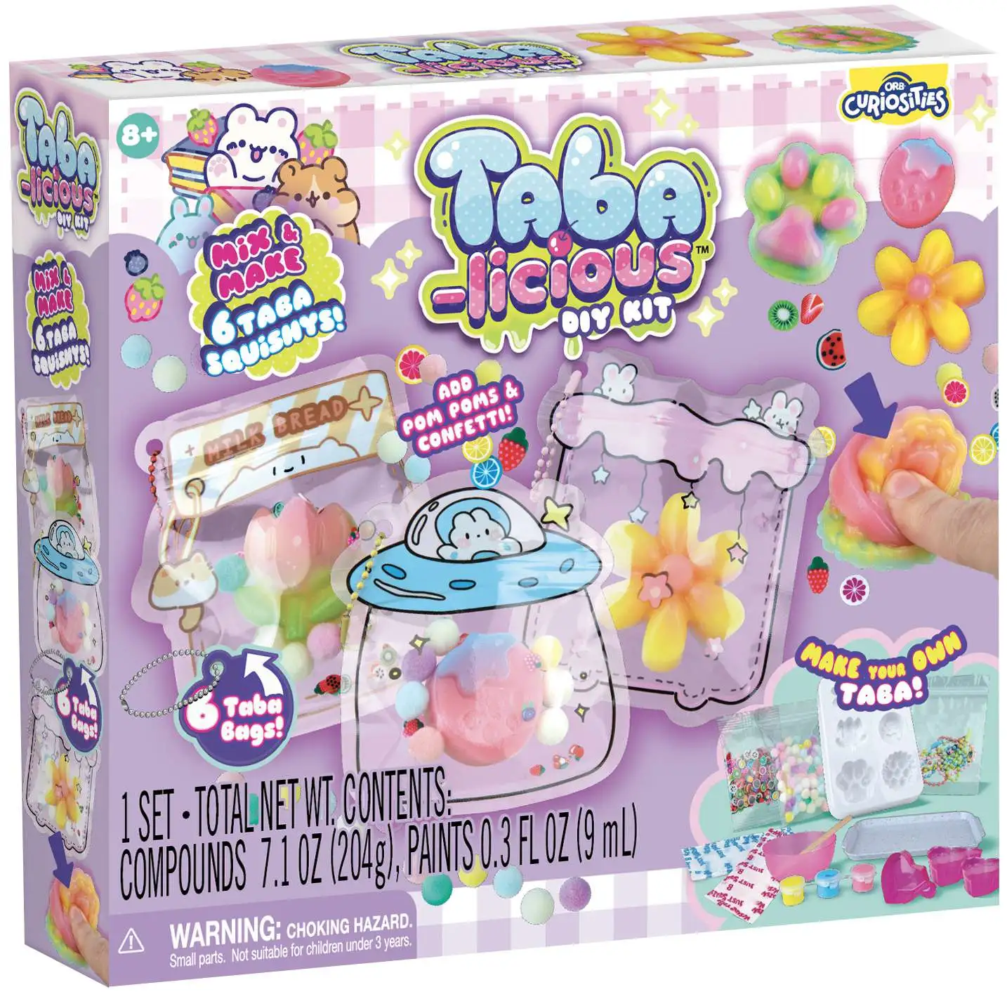 Curiosities Taba-Licious DIY Squeeze Toy Kit [Mix & Make 6 Taba Squishys!]