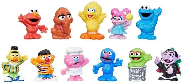 Sesame Street Elmo, Cookie Monster, Grover, Oscar the Grouch Abby Cadabby  Figure 5-Pack Playskool - ToyWiz