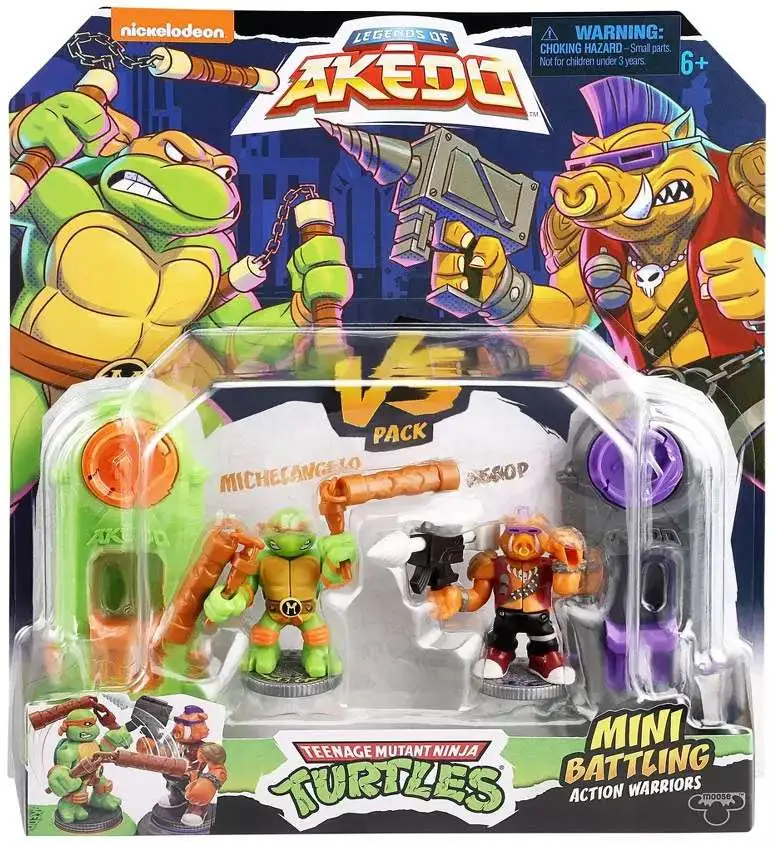 Figurines Tortues Ninja Michelangelo vs Bebop - Akedo - Moose Toys -  Coffrets duel à collectionner - Cdiscount Jeux - Jouets