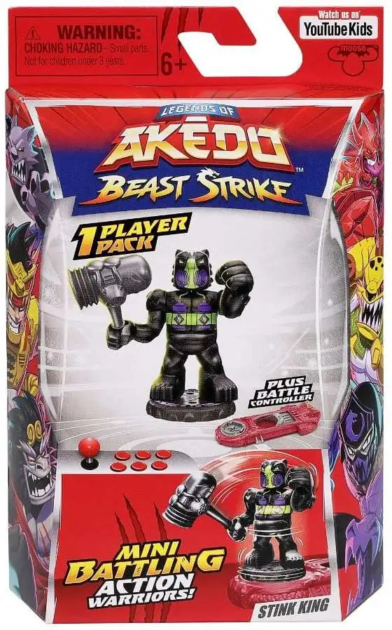 Legends of Akedo Beast Strike Stink King Mini Battling Action Figure