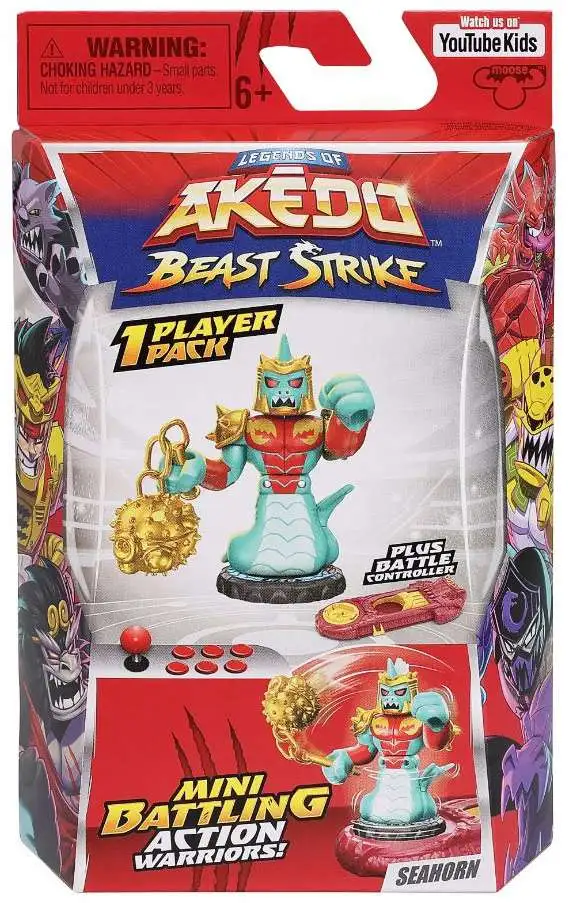 Moose Toys Akedo Beast Strike Seahorn S5 Single Pack 1EA