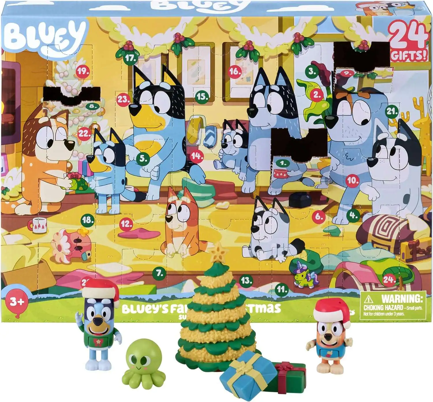Bluey Blueys Family Christmas Surprise Pack Advent Calendar Moose Toys
