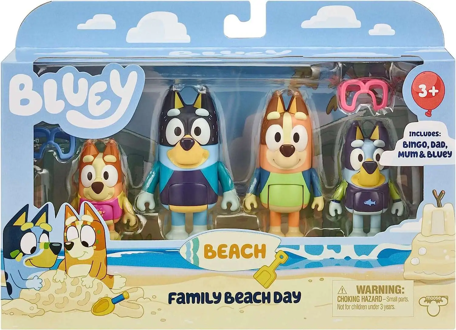 Bluey Family Home 2.5 à 3 Figurine Inches avec Liban