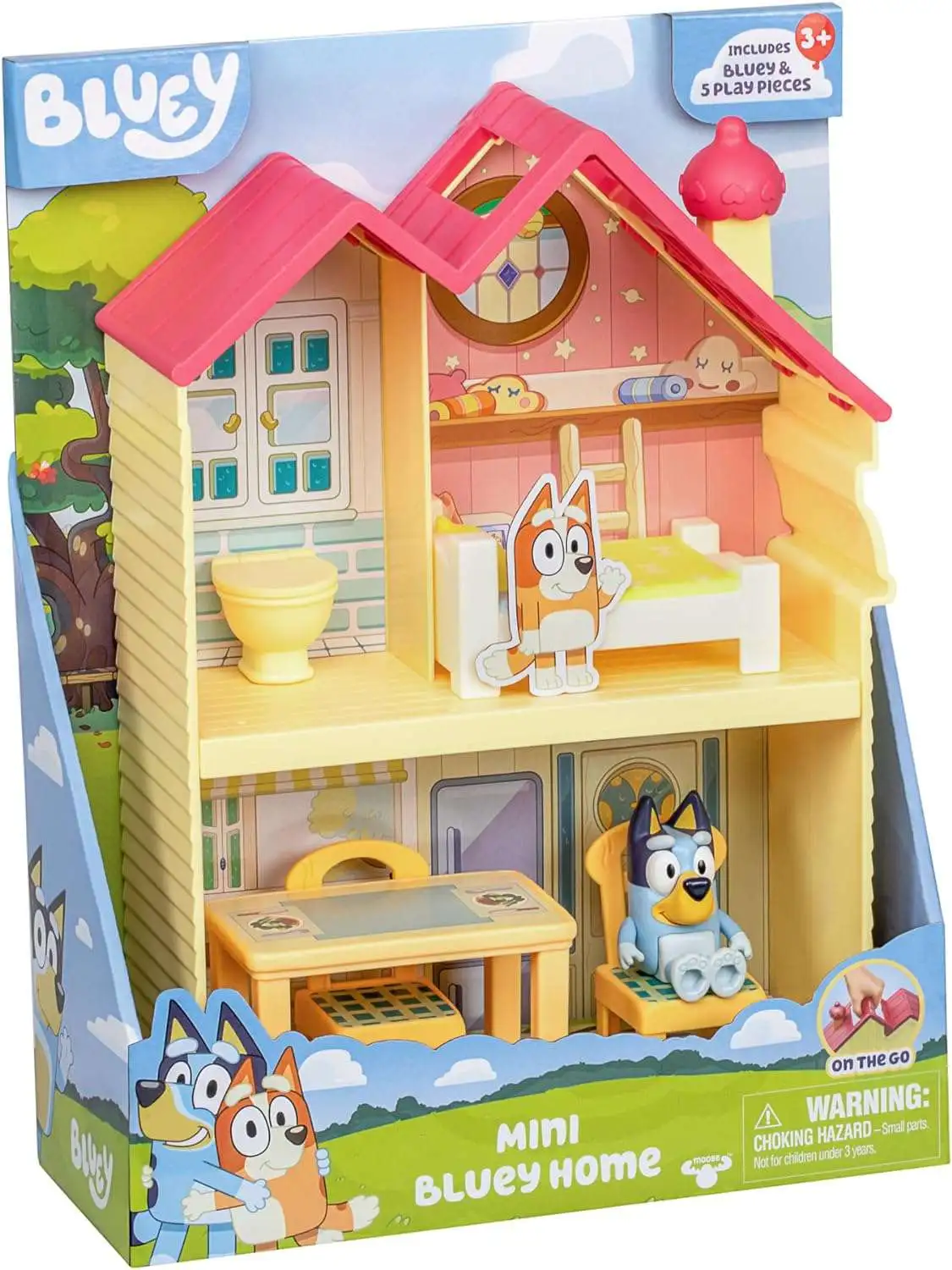 Mini Bluey Home Playset [Bluey Figure & 5 Play Pieces]