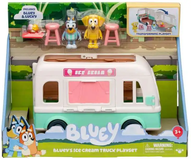 Bluey's Ice Cream Truck Exclusive Transforming Playset