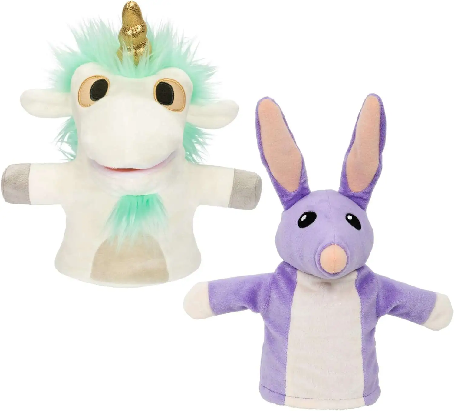 Bluey Friends Unicorse & Bob Bilby 8-Inch Hand Puppet Plush 2-Pack