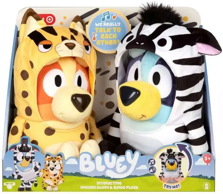 Bluey Interacting Onesies Bluey Bingo Exclusive 10 Feature Plush