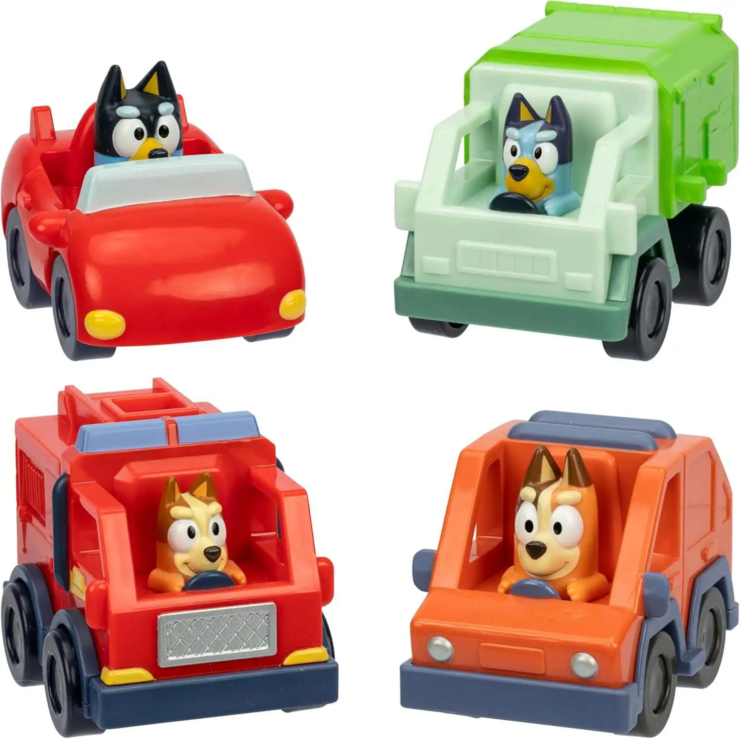 Bluey Mini Racers Vehicle 4-Pack