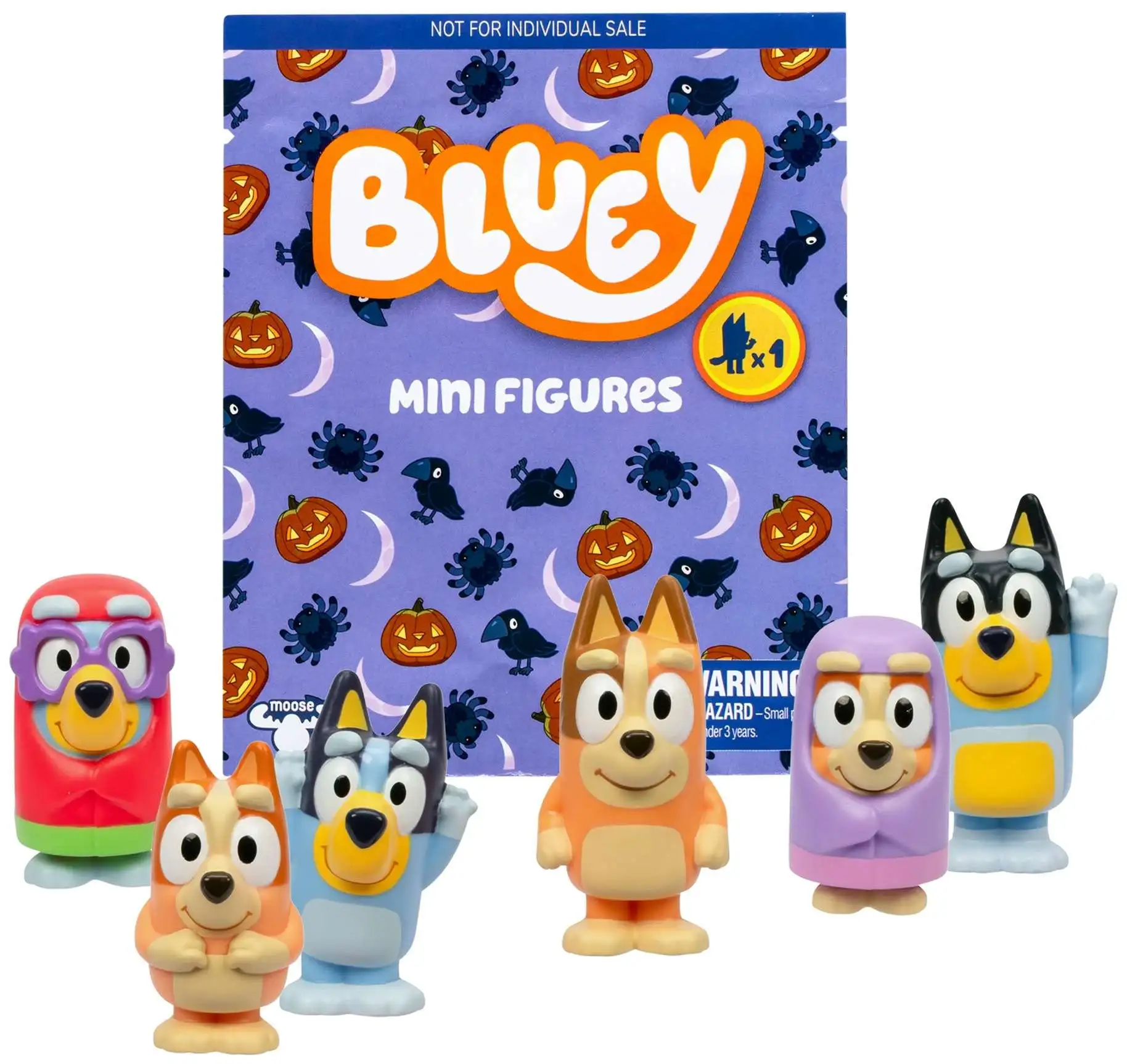 Bluey Halloween Trick-or-Treat 3 Mystery Pack 1 RANDOM Mini Figure