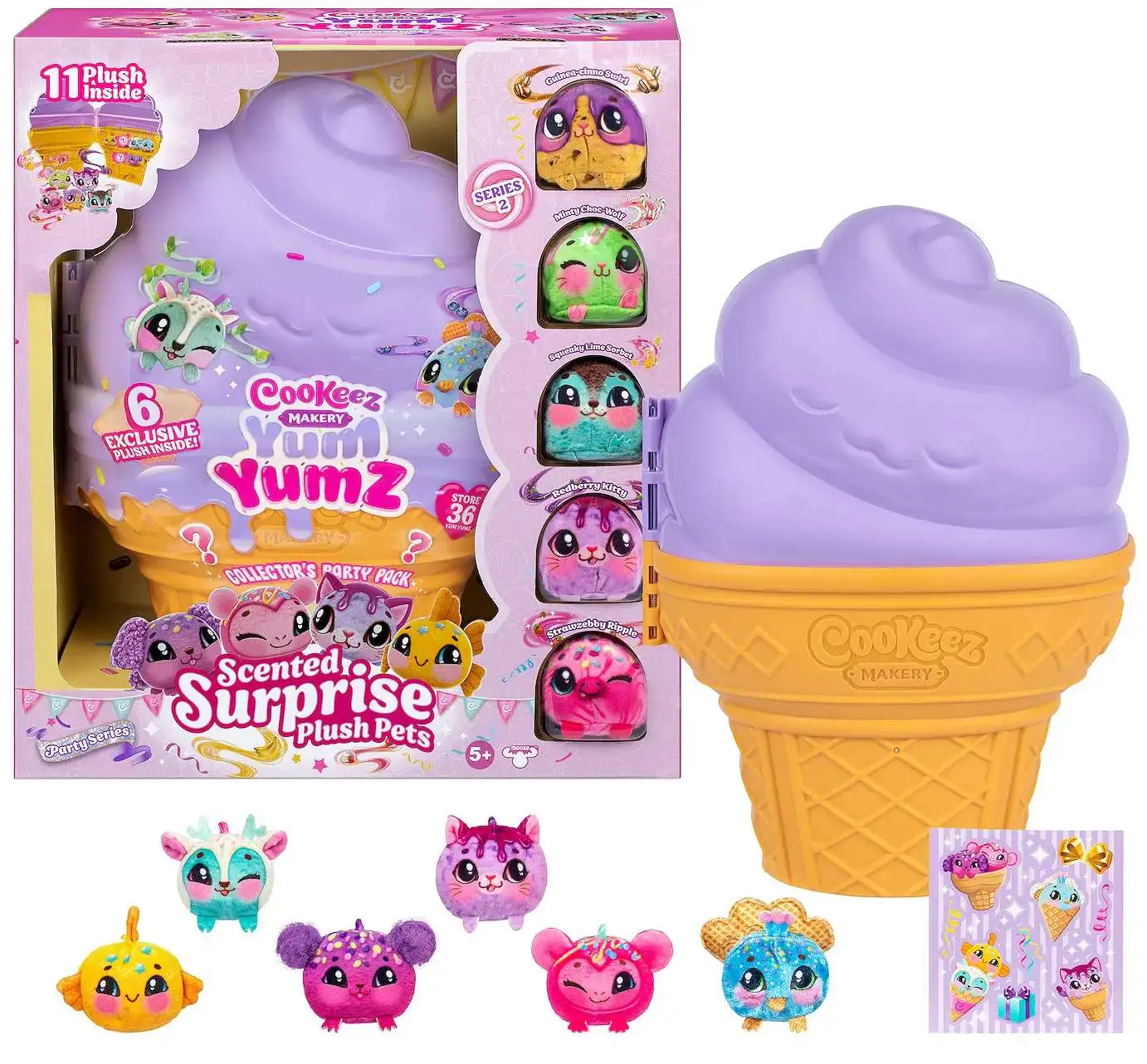 Cookeez Makery Yum Yumz Party Series Scented Plush Pet Collector's Case [11 RANDOM Characters]