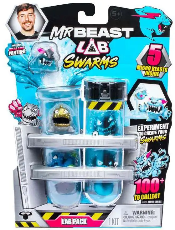 MrBeast Lab Swarms Swarms Mystery Figure 5-Pack 5 RANDOM Micro Beasts ...