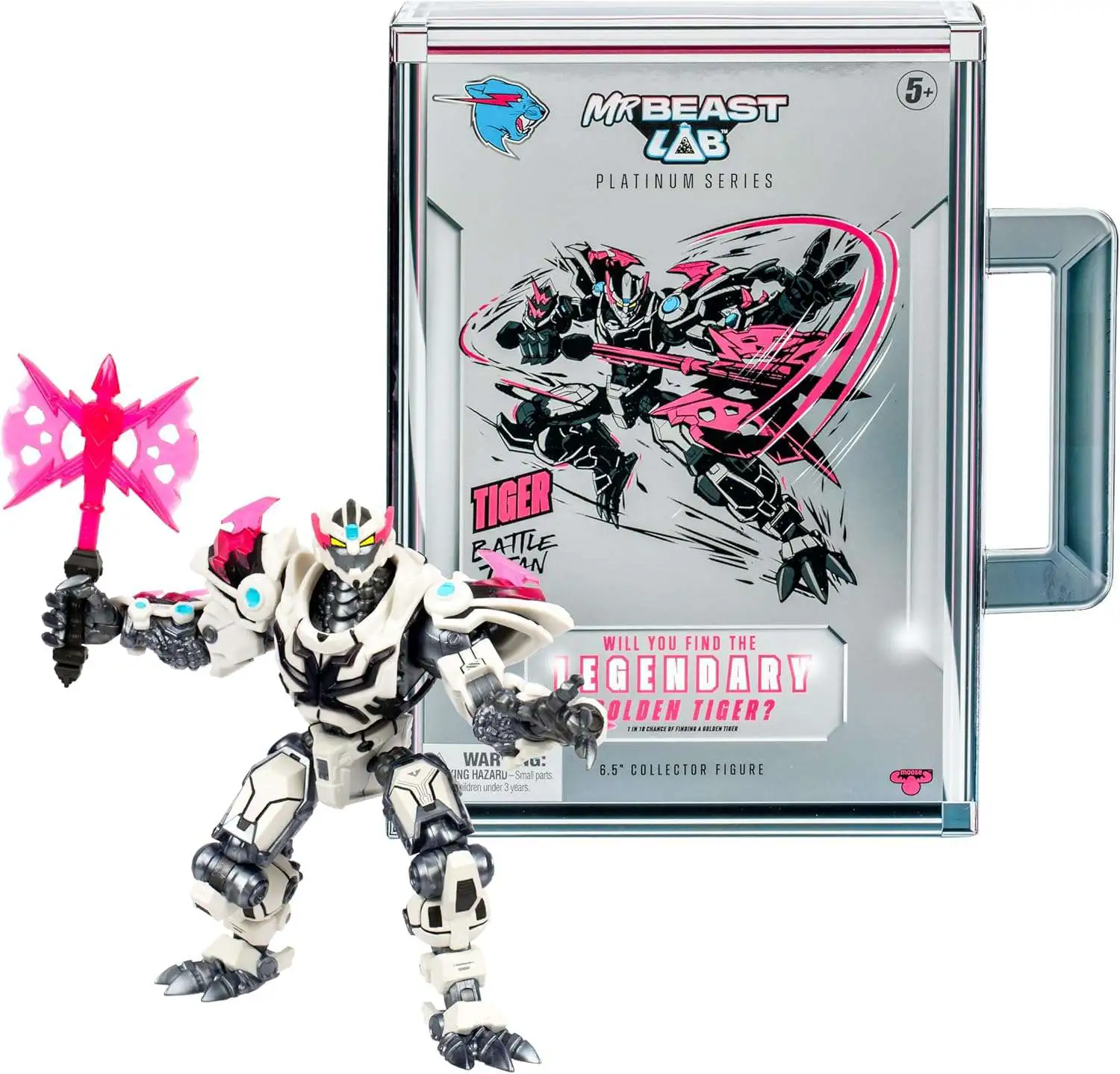 MrBeast Lab Platinum Series Tiger Battle Titan 6.5-Inch Figure
