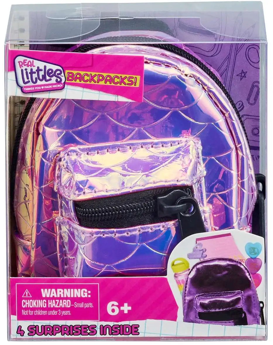 Buy REAL LITTLES, Collectible Micro Backpack With 4 Micro
