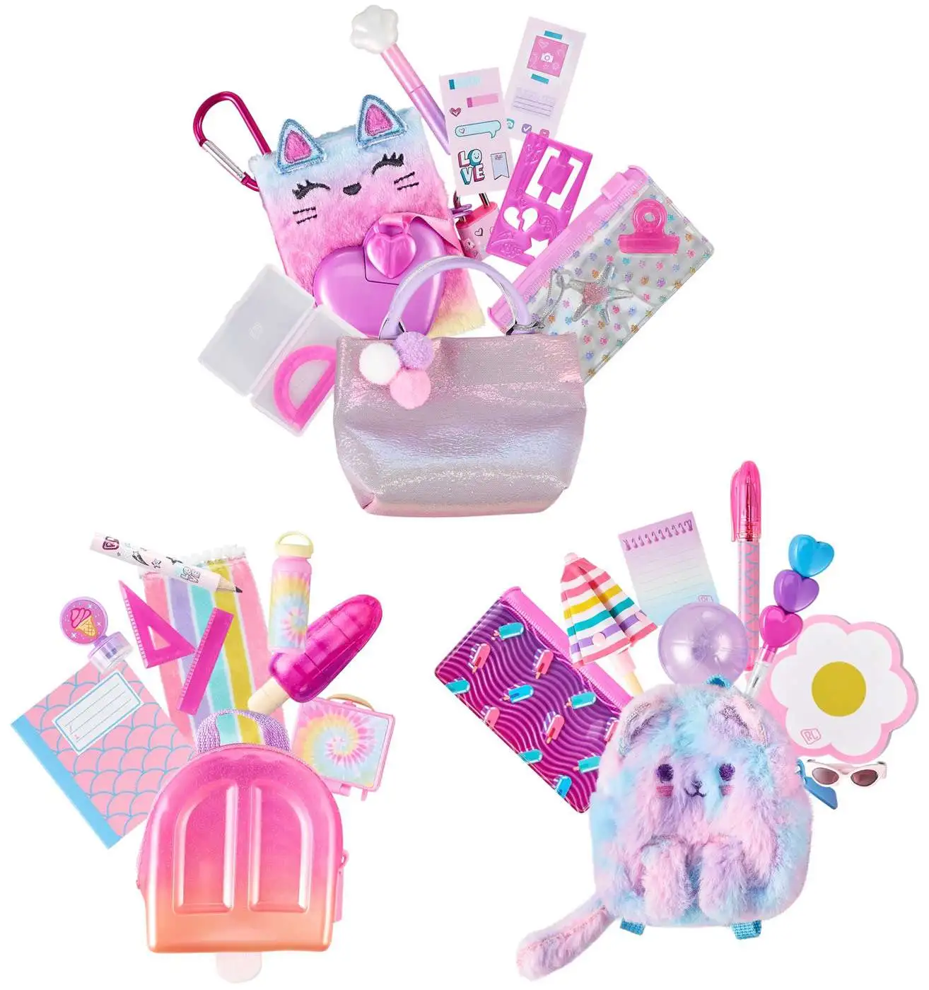 Shopkins Real Littles Backpacks Micro To-Go Exclusive Set 2 Backpacks,  Beachbag Journal, 20 Items in Total Moose Toys - ToyWiz