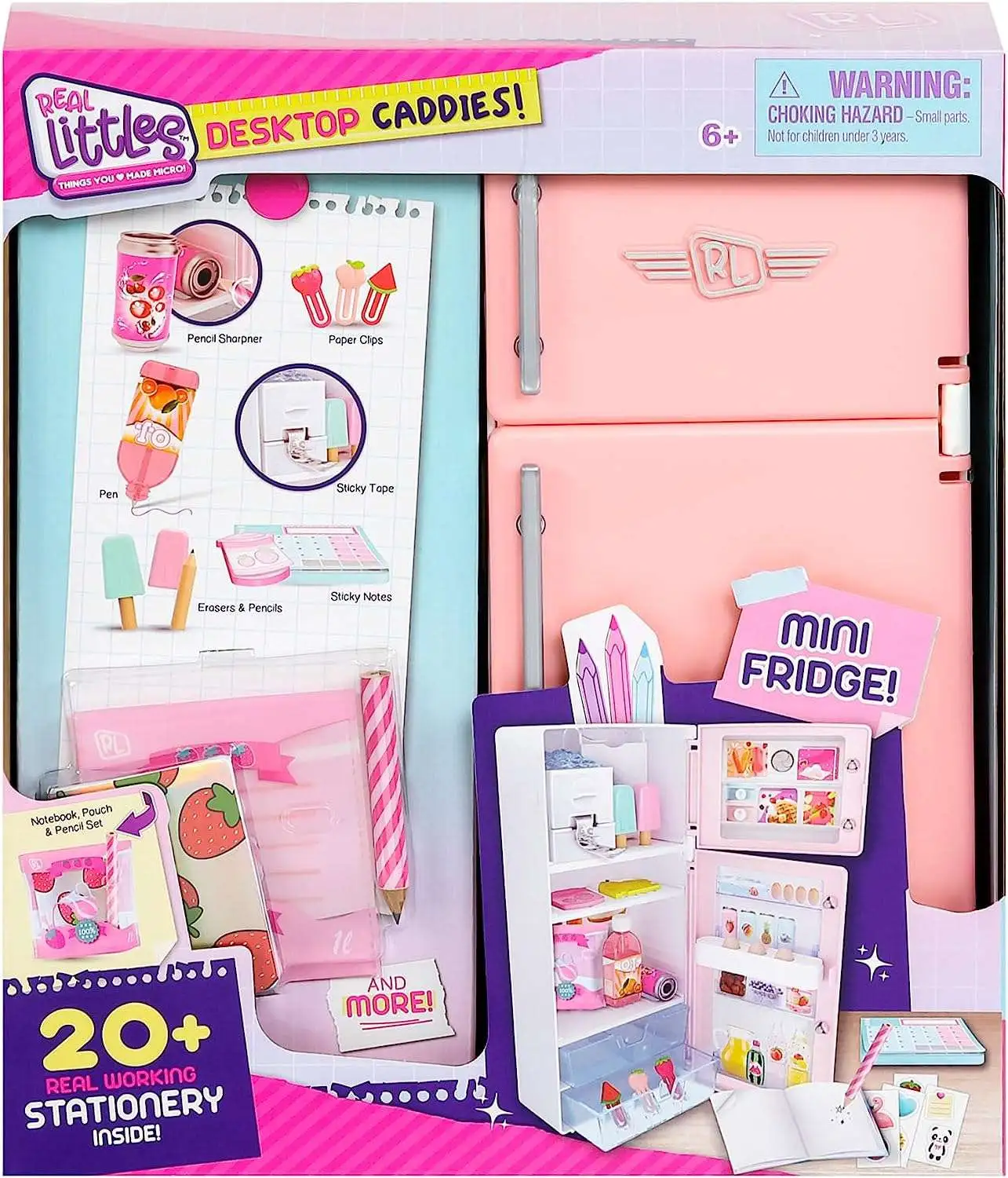 Shopkins Real Littles Gamer Pink Plastic Mini Bag Collection 6 Surprises  Inside