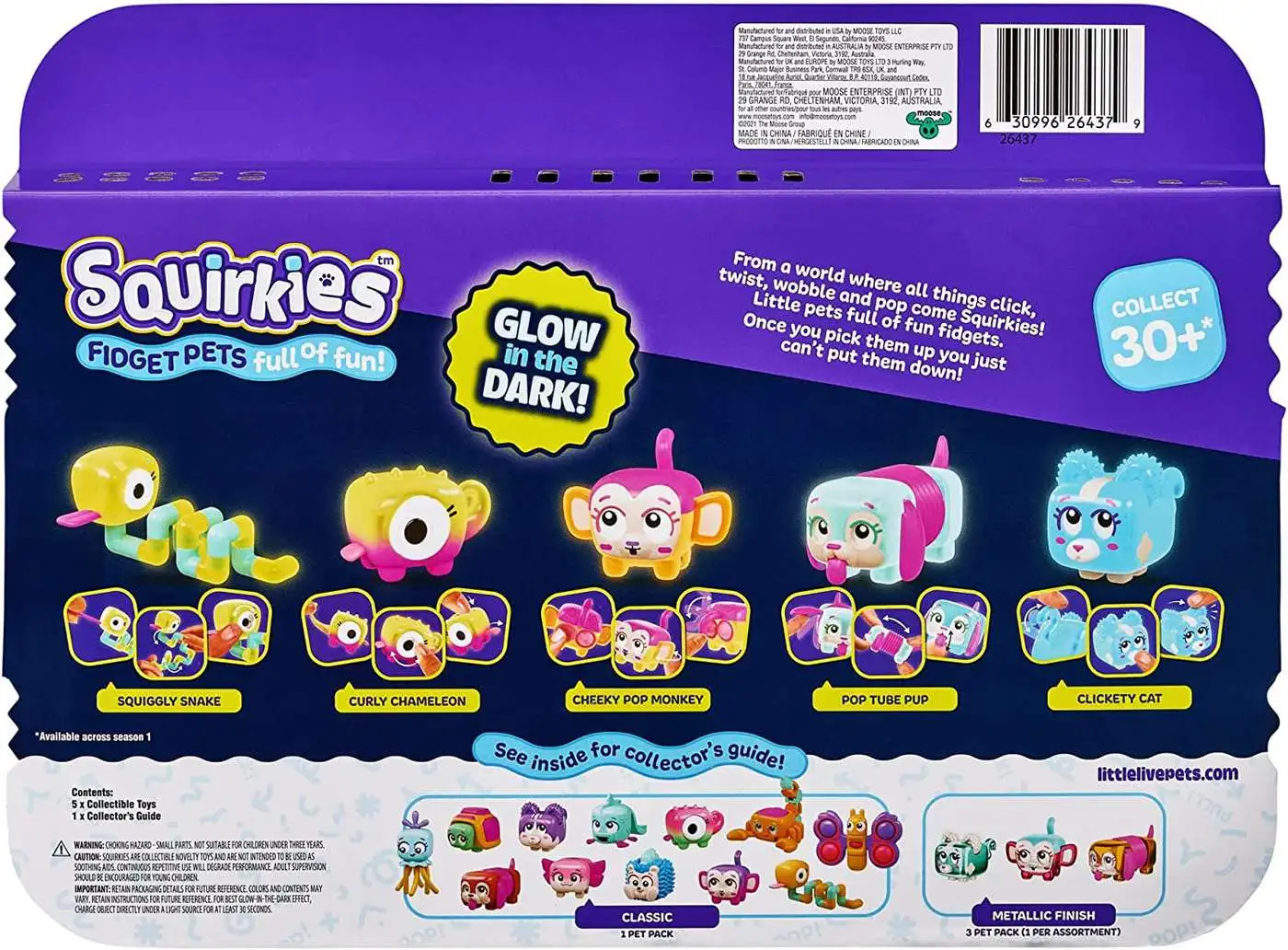 Little Live Pets Squirkies Cheeky Pop Monkey Figure 