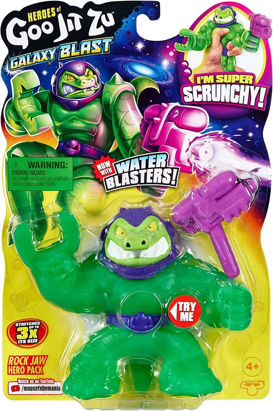 Heroes of Goo Jit Zu Galaxy Blast Rock Jaw Action Figure Damaged