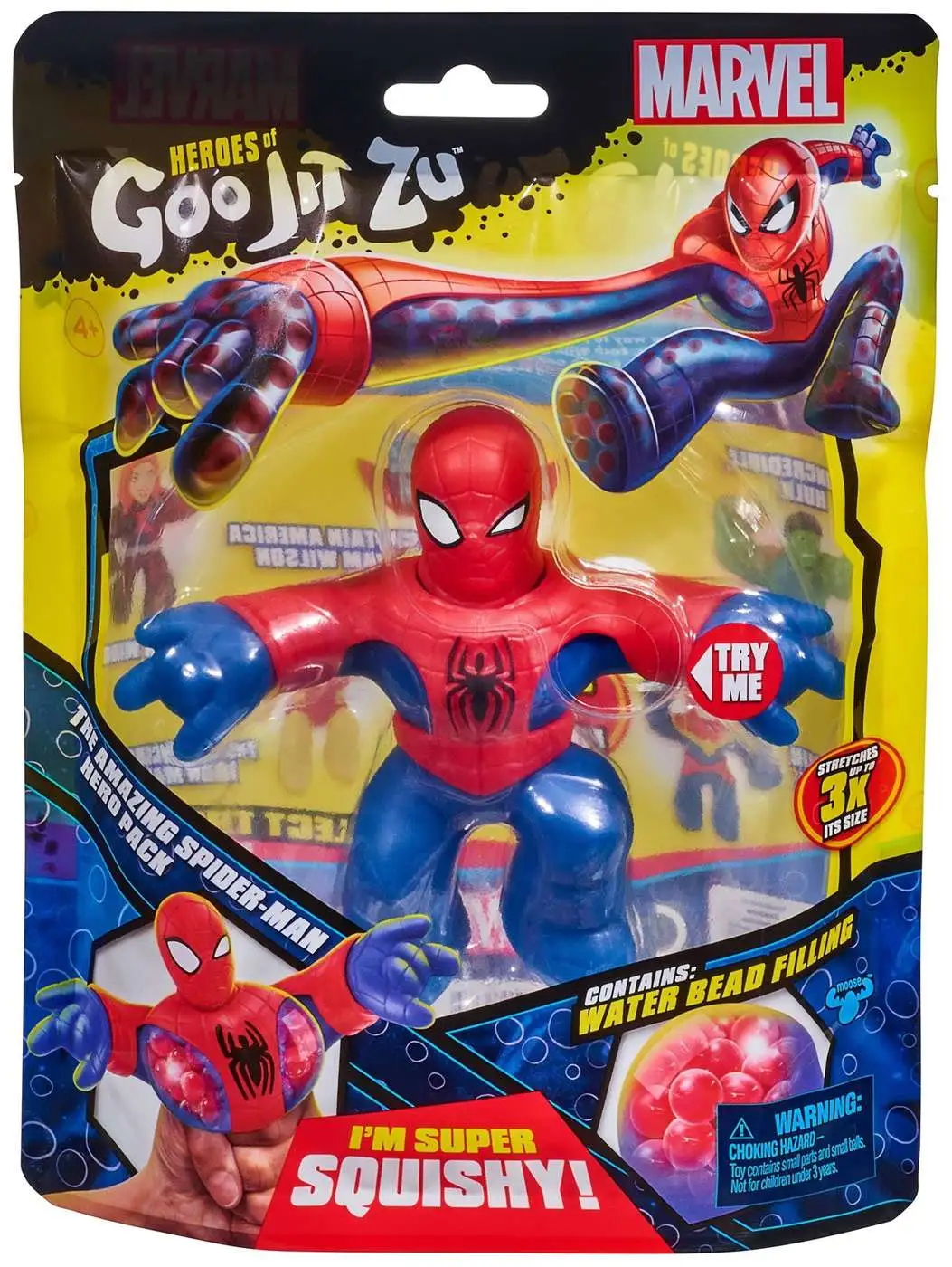 MOOSE TOYS Spiderman - Peluche lumineuse Go Glow Pal Marvel Heroes pas cher  