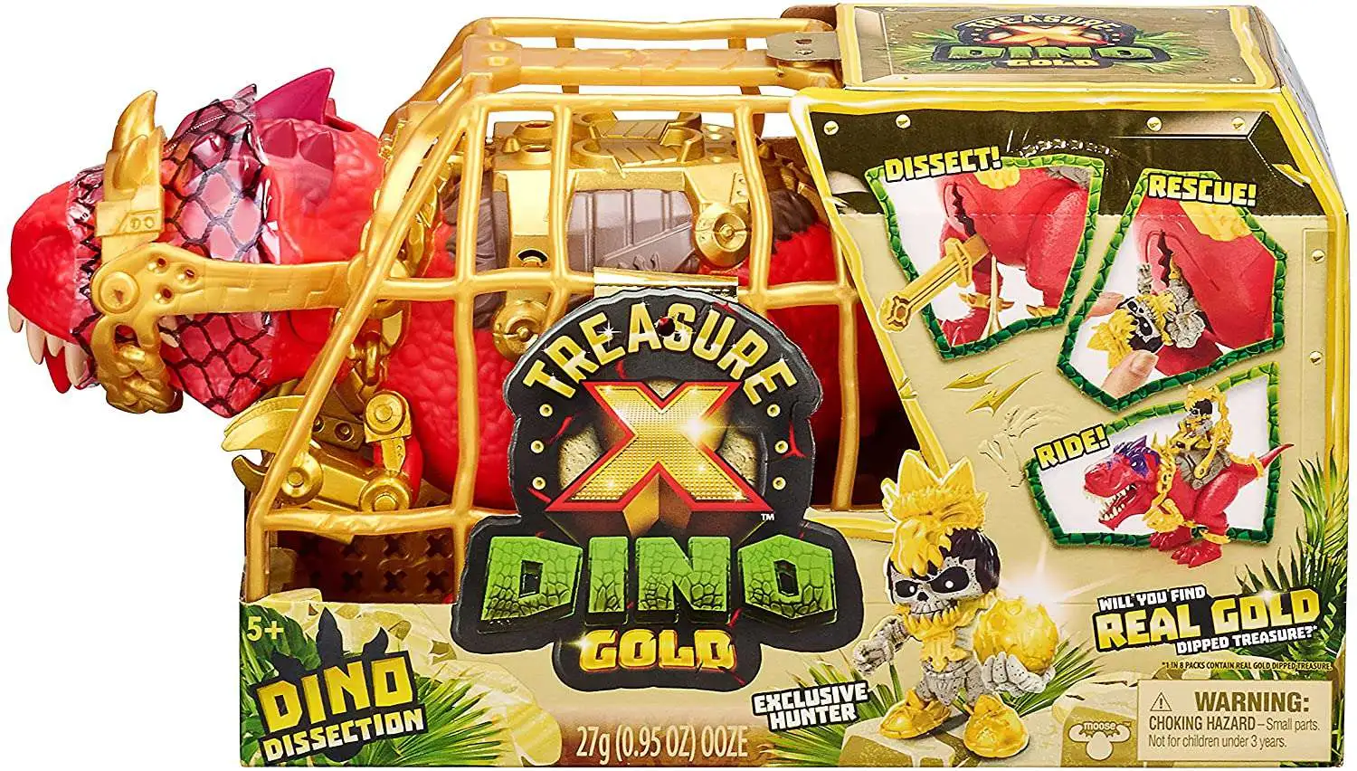 Moose Toys Treasure X Dino Gold Mini Mystery Beast, Series 2