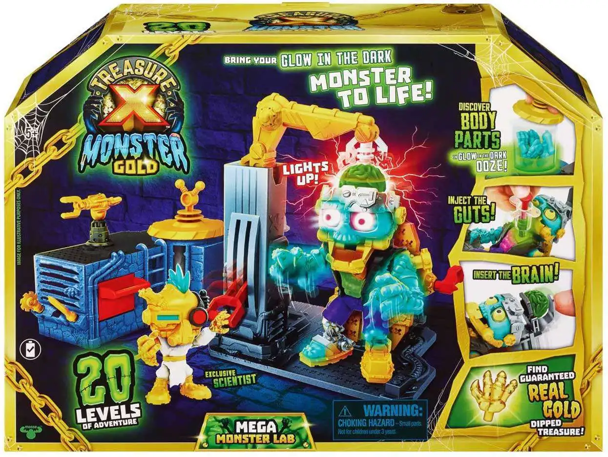 Treasure X Monster Gold Mega Monster Lab Exclusive Playset Glow-in