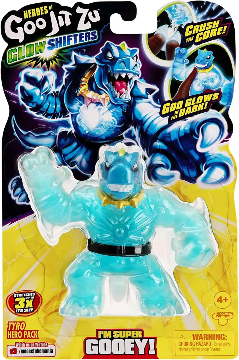 GooJitZu Glow Shifters Galaxy Attack Stretchy Toys Blazagon Gigatusk Thrash  Kid Hero Christmas Gift for Kid