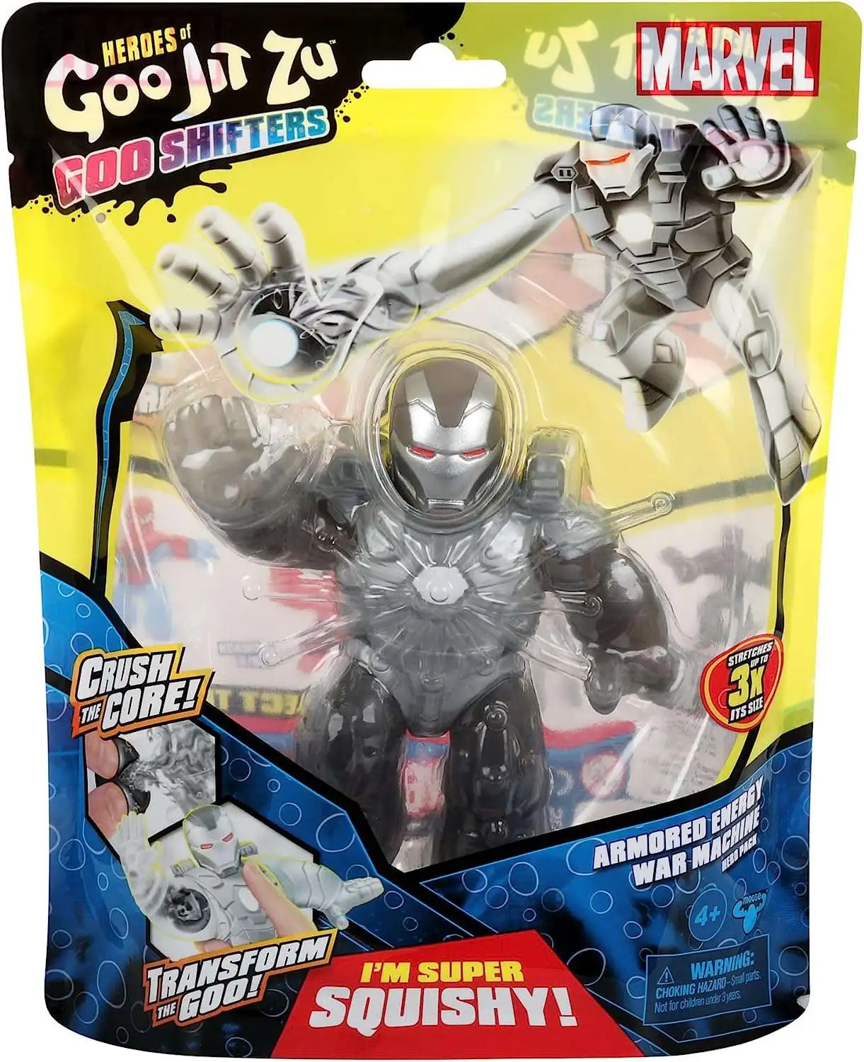 Heroes of Goo Jit Zu Marvel Goo Shifters Armored Energy War Machine Action Figure