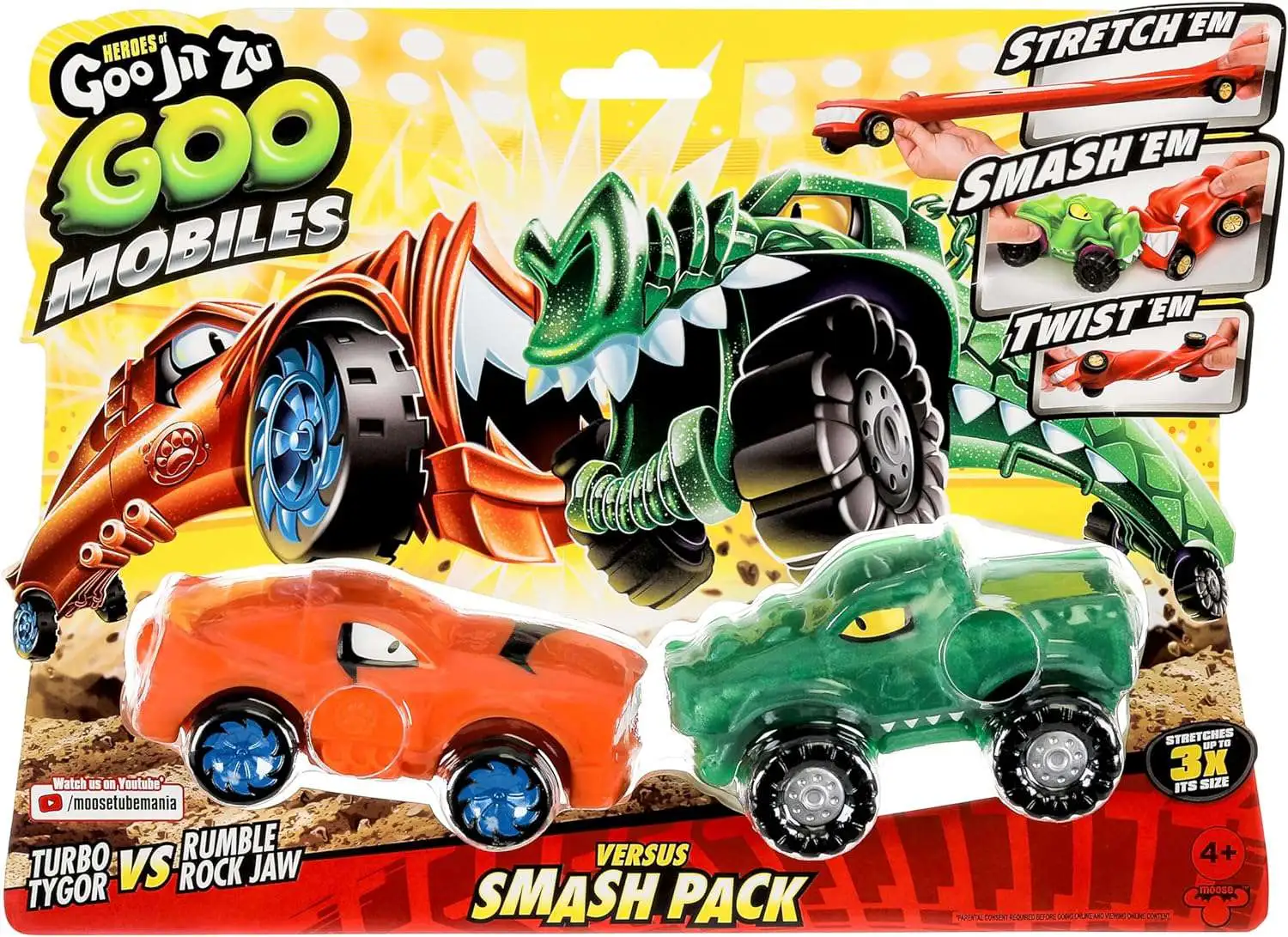 Heroes of Goo Jit Zu Goo Mobiles Turbo Tygor vs Rumble Rock Jaw