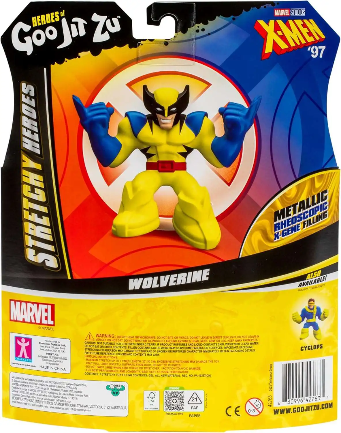 Heroes of Goo Jit Zu Marvel X-Men 97 Wolverine Action Figure Moose