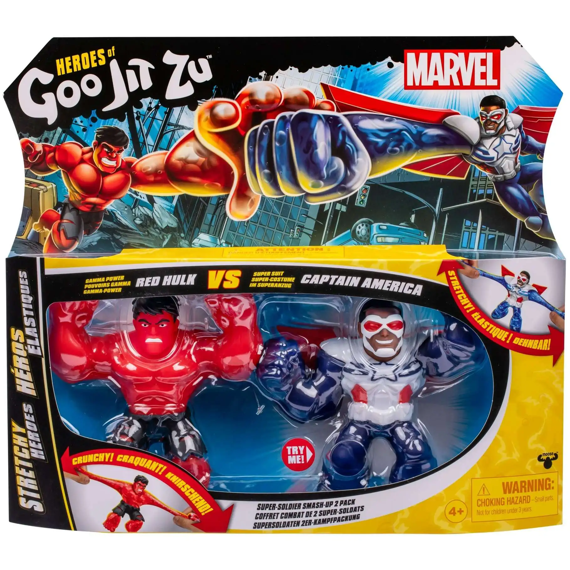 Heroes of Goo Jit Zu Marvel Gamma Power Red Hulk Super Suit