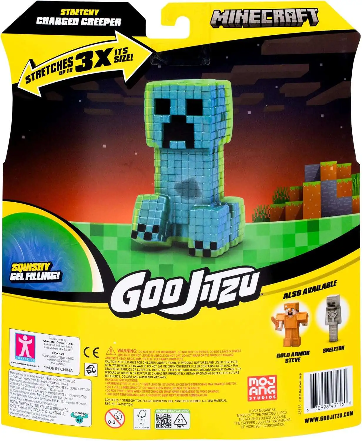 Heroes of Goo Jit Zu Minecraft Charged Creeper 4.5 Action Figure