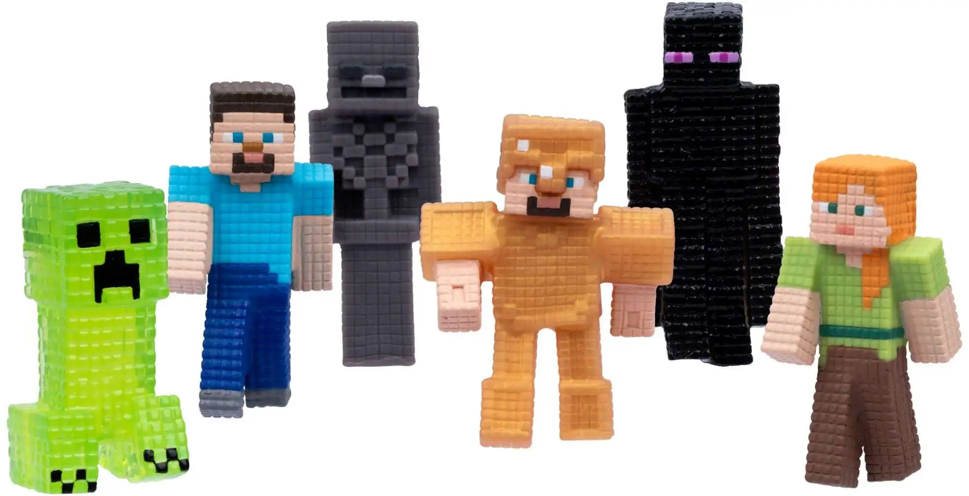 Heroes of Goo Jit Zu Minecraft Steve, Gold Armor Steve, Alex