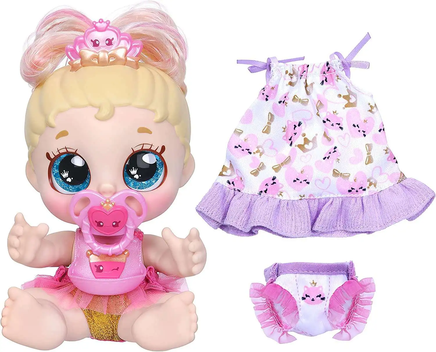 Kindi Kids Tiara Sisters Kitten Pack Exclusive Doll Set Pawsome Royal ...