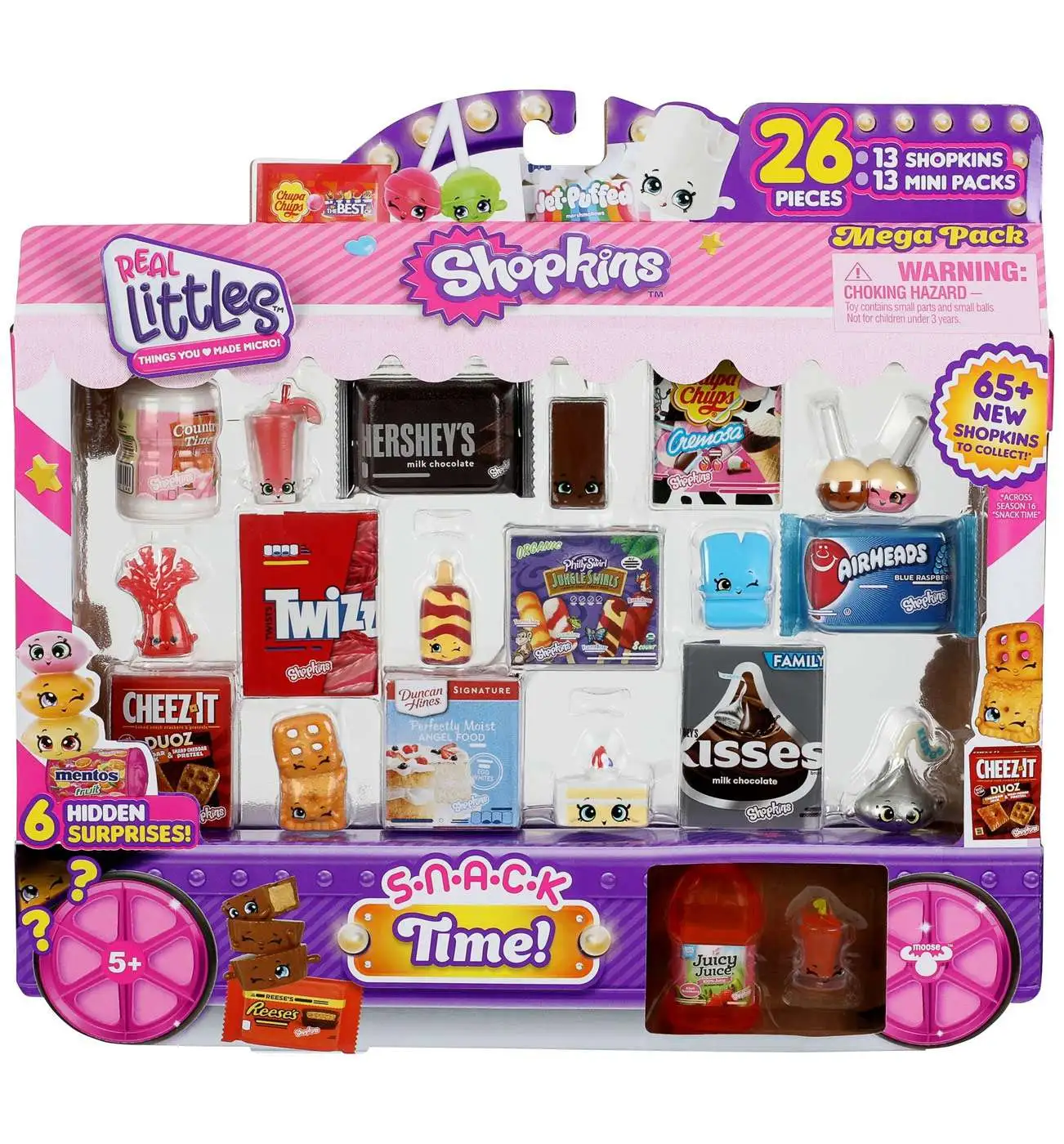 Shopkins Real Littles Season 21 Snack Time 21 Piece Mega Pack [21 Shopkins  & 21 Mini Packs]