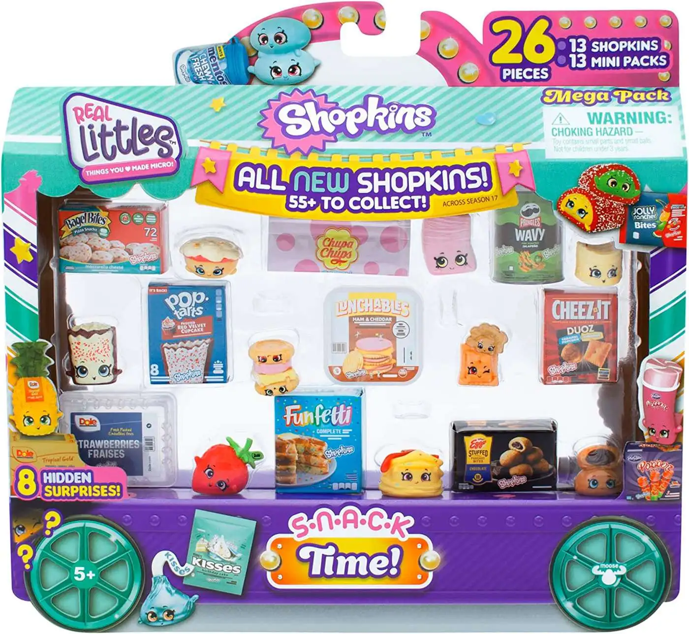 Shopkins Real Littles Snack Time 21 Piece Mega Pack [21 Shopkins & 21 Mini  Packs]