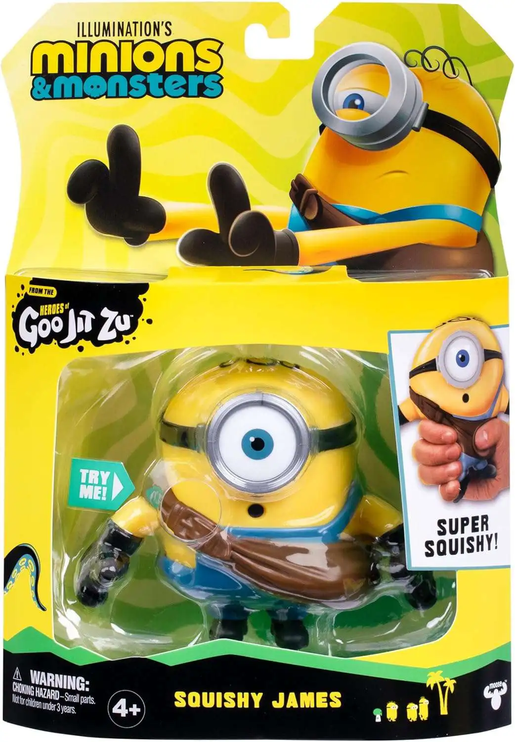 ミニオンスーパーセット(MINIONS SUPER SET) Minions Monsters Heroes Goo Jit Zu Squishy James Action Figure