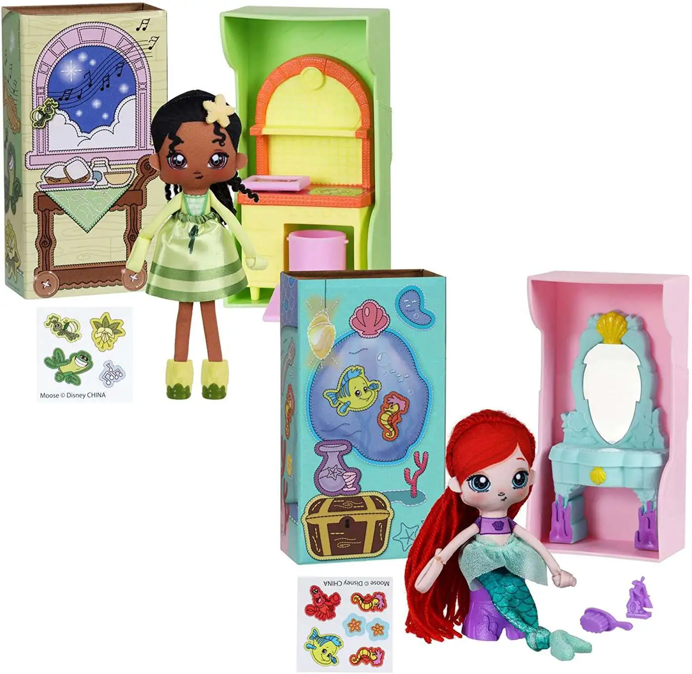 Ariel Disney Princess PVC Finger Puppets Ariel Belle  Tub Classic 