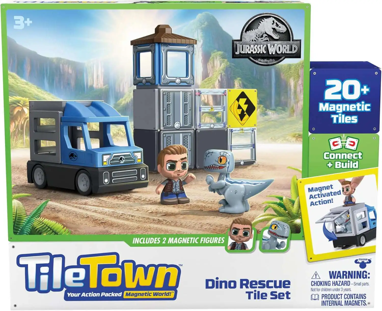 Tile Town Jurassic World Dino Rescue Tile Set Moose Toys - ToyWiz