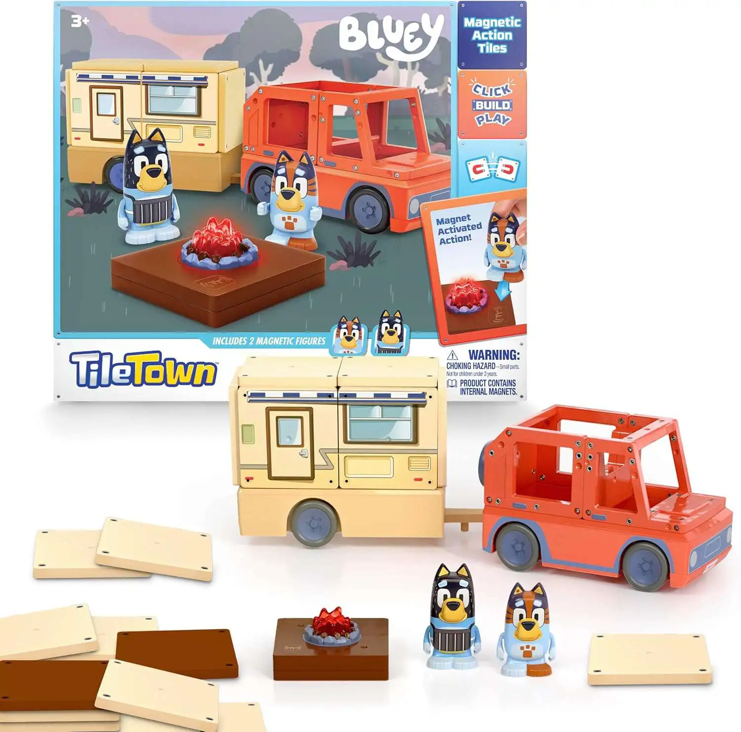 Tile Town Bluey Heeler Camper Tile Set