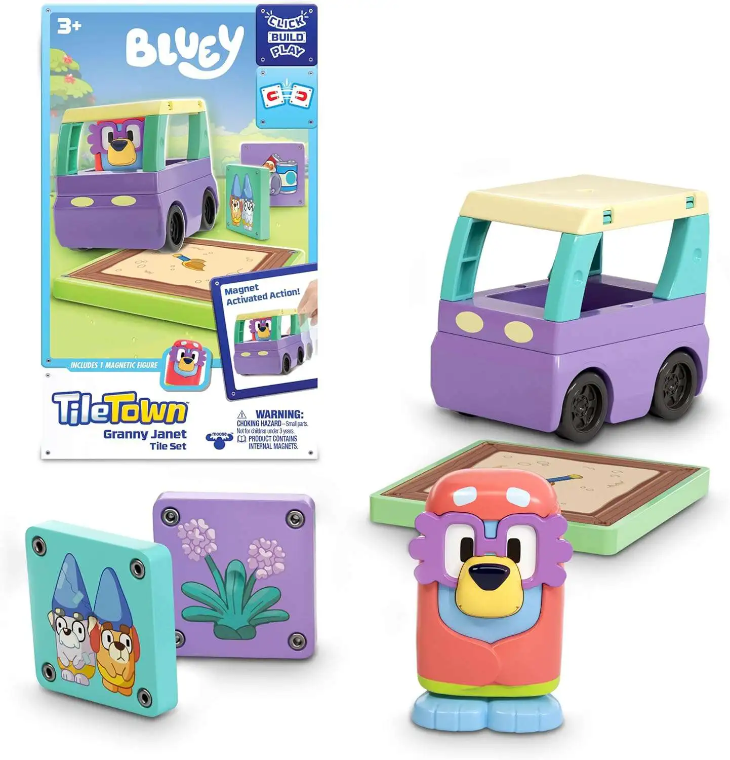 Tile Town Bluey Granny Janet Tile Set