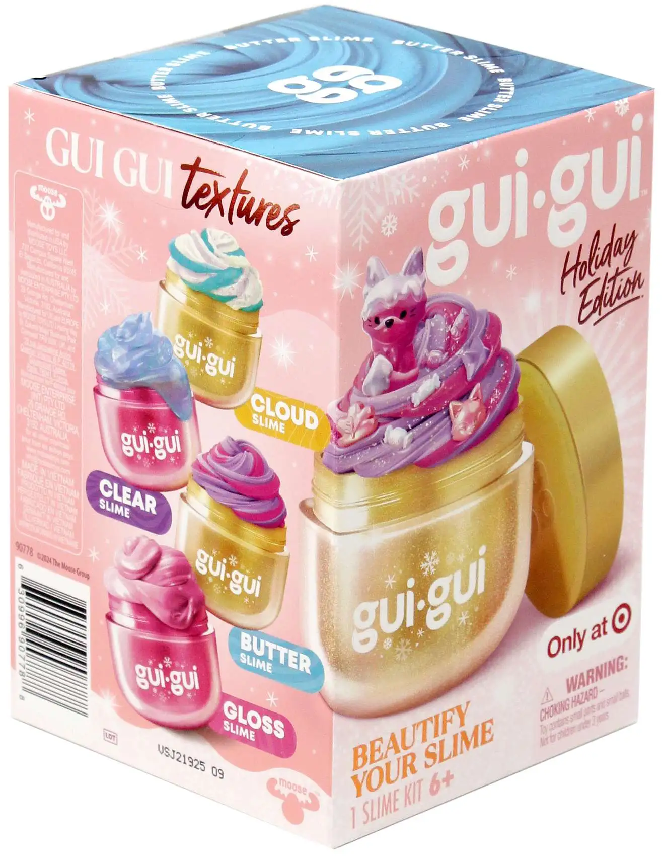 Gui-Gui HOLIDAY EDITION Slime TEAL Butter Exclusive Pack [Beautify Your Slime!]