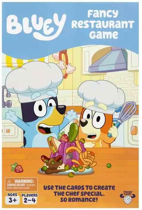 Bluey Fancy Restaurant Game Moose Games - ToyWiz