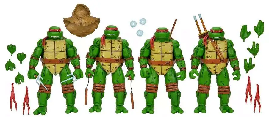 Pack Figurines Leonardo, Raphael, Michelangelo & Donatello Mirage