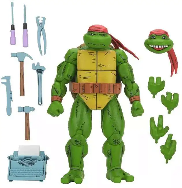 NECA Teenage Mutant Ninja Turtles Mirage Comics Handyman Donatello Action Figure